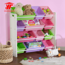 Kids Toy Wooden Storage with 12 Bins